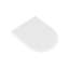 Siège de toilette blanc 18 po x 14 po avec couvercle à fermeture douce KDK Home, accessoire de toilette UF avec fermeture silencieuse