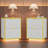 Modern Led End Table, 18 Inch  Night Stand with 2 Fluted Drawers and Golden Handles(Set of 2)-342130429-342130427