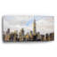 Art mural en verre épique «Manhattan Clouds» par Silvia Vassileva, 48 po x 24 po-114790592