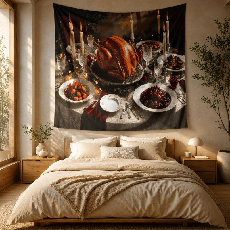 Tapisserie murale de Noël, 51 po x 60 po