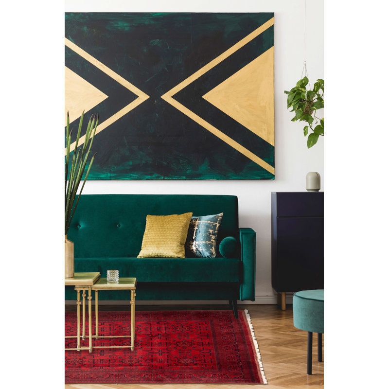 Tapis rouge Alyssandra 6 pi 6 po x 9 pi 5 po