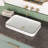 DeerValley Ally 19'' x 12'' Drop-In Bathroom Sink Semi-Recessed Vessel Sink Rectangular Above Counter Basin-101503667