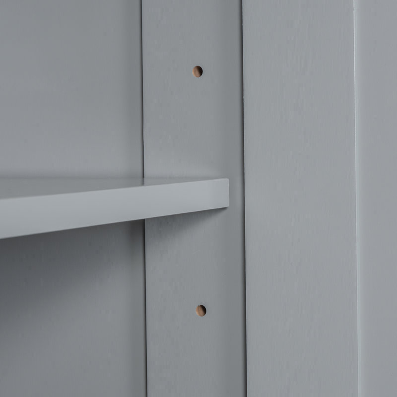 Armoire de salle de bain autoportante 69,92 po Cissie, Gris