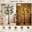 Lampe sur pied à branches artificielles à DEL 35 pouces avec tronc brun pour une ambiance de salon confortable