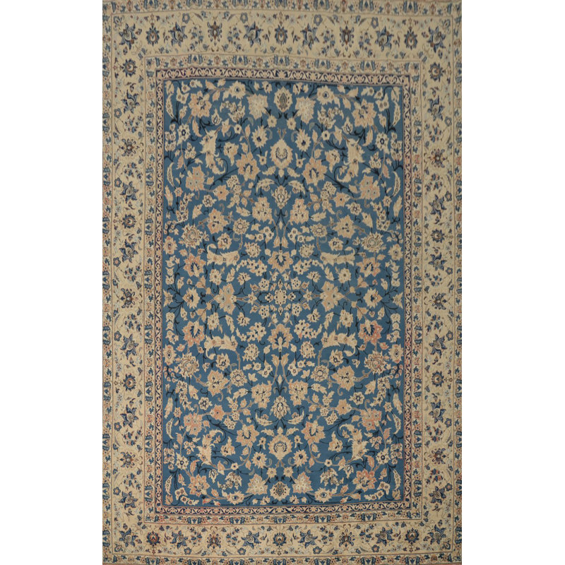Tapis bleu 9 x 13