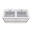 Ensemble de meuble-lavabo double mural 59,5 "Azden-804546651