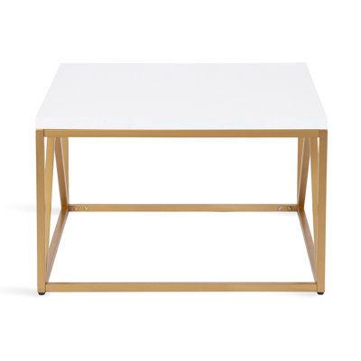 Nayely Modern Glam Square Coffee Table