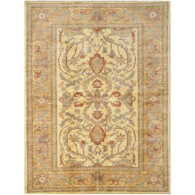 Fahham Wool Floral Indoor Rug