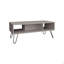 Table basse H 15,7 po avec 4 pieds et 2 tablettes