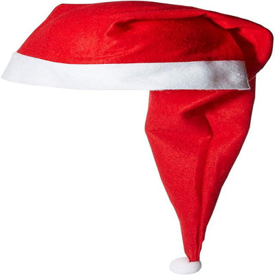 PMU Christmas Celebration Costume Party Accessories Extra Long Red Santa Hat 1pkg Pkg1
