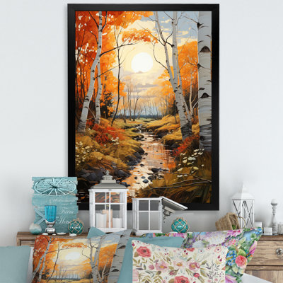 Reproduction d'art sur toile Cortlan Birch Woods Autumn Sonata VII
