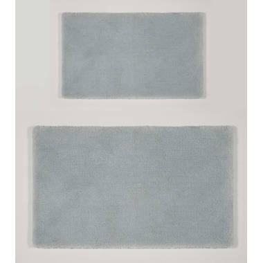 Plush and Absorbent Non-Slip Cotton Plum Oval 2-Piece Bath Rug Set by Blue Nile Mills
