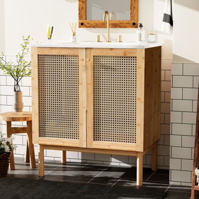 Meuble-lavabo de 30 po Natural