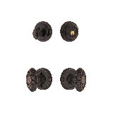 Nostalgic Warehouse Classic Rosette Entry Set with Victorian Knob