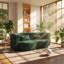 Canapé-lit Bobby convertible en polaire Sherpa, 198 cm L x 101 cm P x 76 cm H