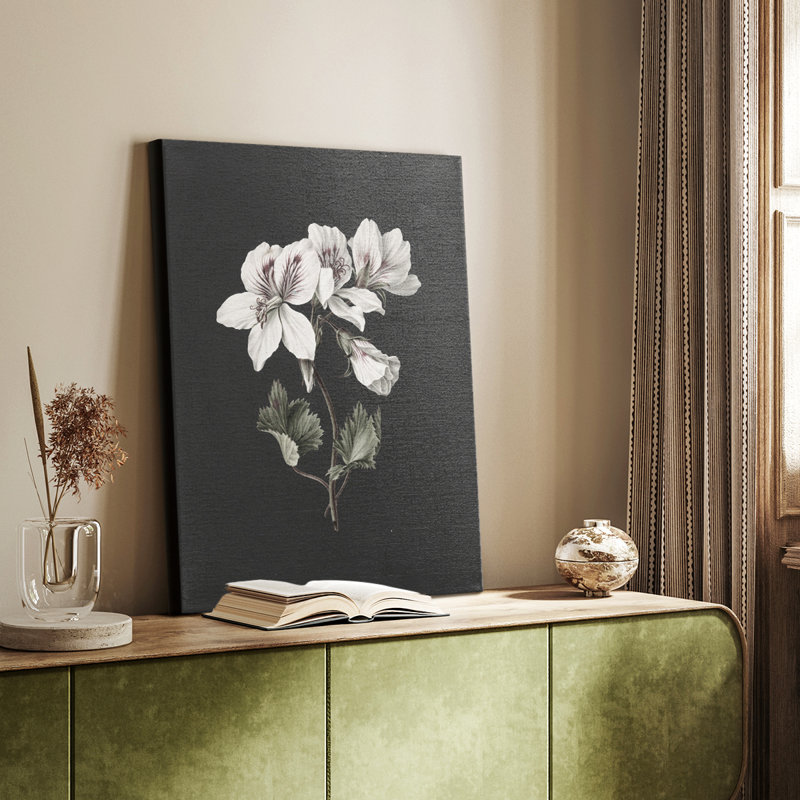 Imprimé floral rétro CLII - galerie Cavas, H 27 po x l 18 po