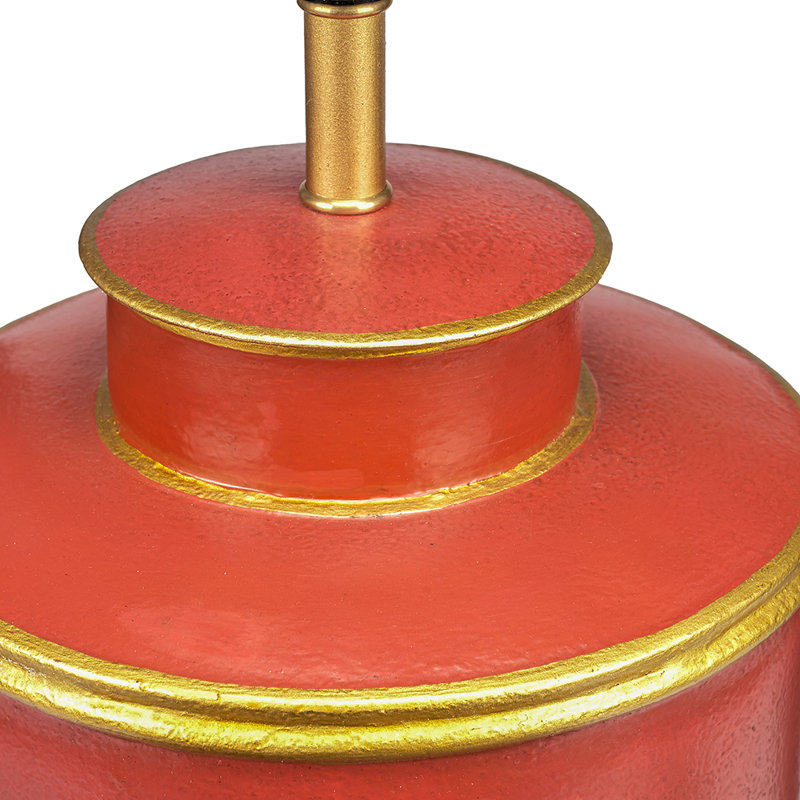 Campa 40Cm Red/Gold/Brown Table Lamp Base