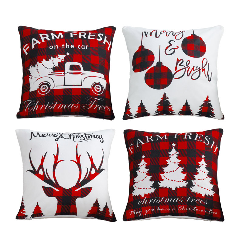  Housse de coussin Plaid