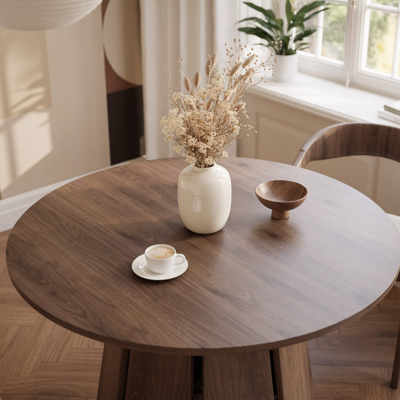 Round Dining Table, Brown