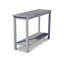 Console Table, Silver Gray