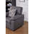 36.8" Leathaire Accent Chair With Complimentary Geometric Pillow-120187042