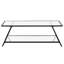 Table basse en acier et verre 48 po Yair-1689977292
