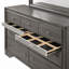 Commode 7 tiroirs Naima, finition grise-2083679991