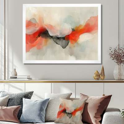 Emotion Pulse Of Volcano, encre liquide II - Art abstrait à encre liquide