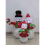 Lighted Inflatable Family Of Snowman Outdoor Christmas Decoration - 4'