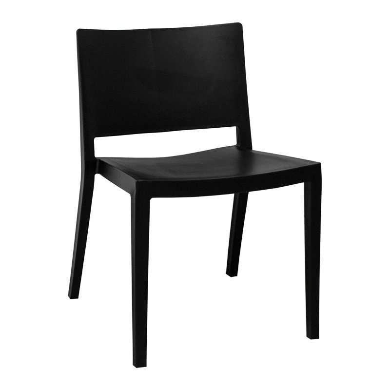 Chaise d'appoint Burrus, Noir