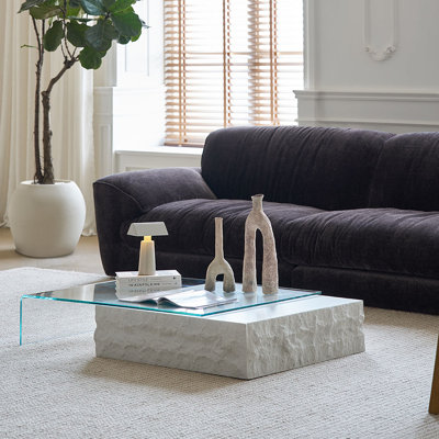 Table basse simple de style rétro extensible