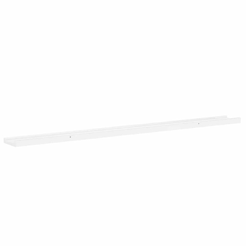 Wall Shelf Floating Shelf Wall Mounted Display Shelf for Photo Frame, White, 1.2'' H x 45.3'' W x 1.2'' D