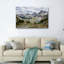 Ensemble de 1 tableau sur toile représentant un paysage de montagne-129063318-129063321