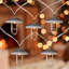 10 lumières de Noël lanterne blanc chaud B / O - fil transparent 3 pi