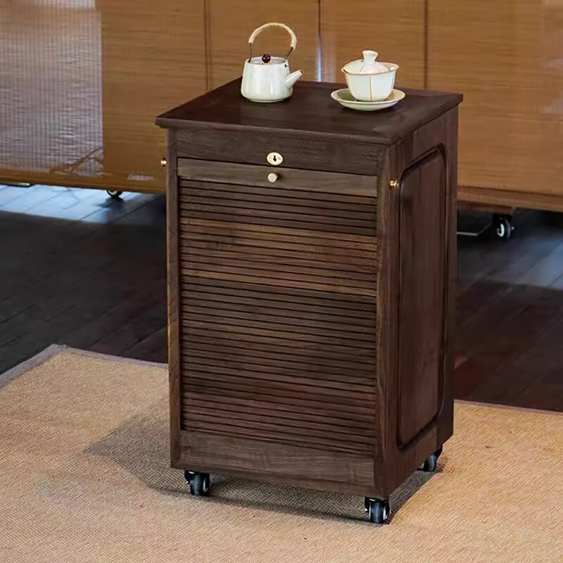 Nouvelle armoire à bijoux multifonctionnelle en noyer de style chinois