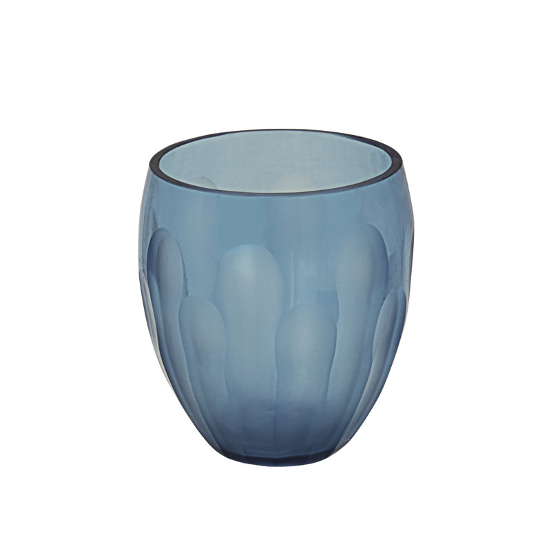 Glass Tabletop Votive Holder Set, Blue, 1