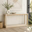 Console rectangulaire en placage de bois massif-212909979