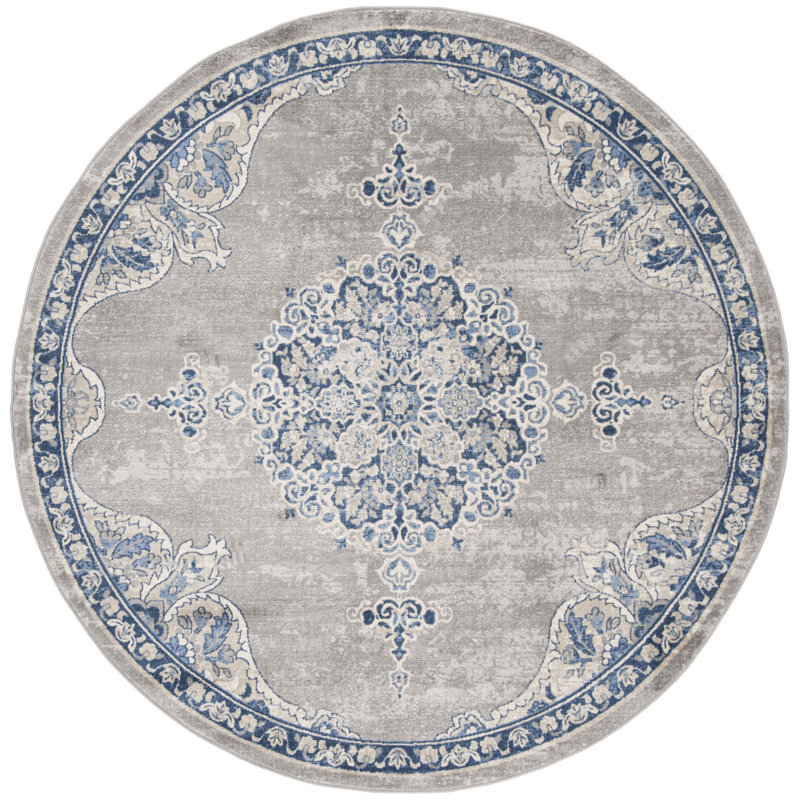 Uttoxeter Oriental Hand Woven Area Rug, Round 201 cm