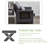 Modern Tufted Sleeper Loveseats Sofa Couch With Foldable Side Table For Small Space-1011295326