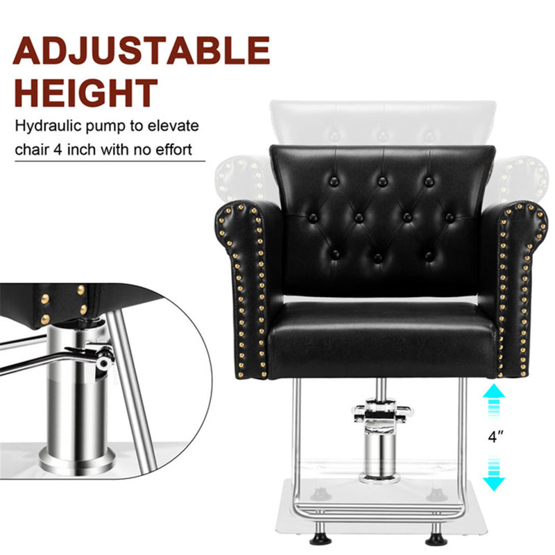 Fauteuil de coiffeur pivotant à 360 degrés