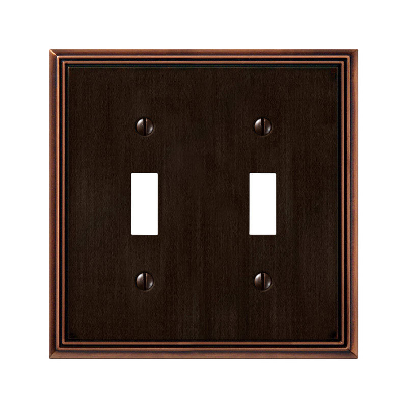 Metro No Subject 2 - Gang Toggle Light Switch Jumbo Wall Plate Amerelle