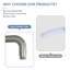 Pomme de douche à fixation murale de remplacement 16 pouces avec bras de douche à extension-103515717