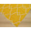 Yellow Hand-Knotted Wool Golden Trellis Geometric Modern Contemporary Carpet Rug-1178370789