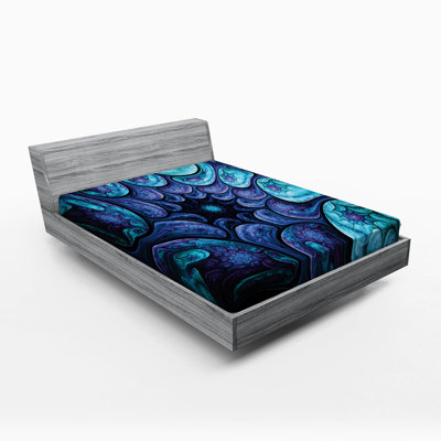 Microfiber Abstract Fitted Sheet