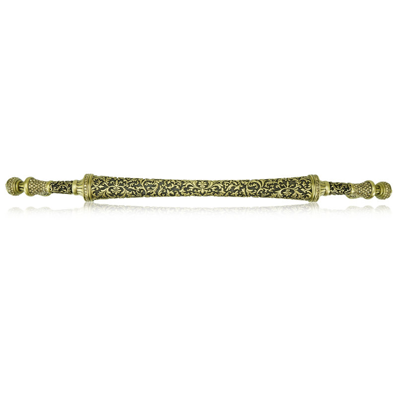 GLENDALE COURT APPLIANCE PULL; LT. COLORADO CRYSTAL FLORENTINE, Light Gold, 16"