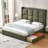 Upholstered Wingback Bed with 2 Large Under-Bed Drawers-1518961503-1523711952