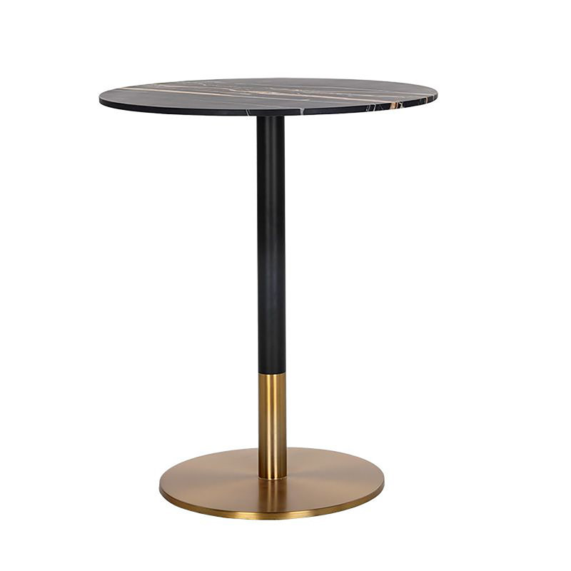Massie Round Marble Dining Table, Bar Height (41.5" Height)