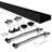 Bypass Sliding Door Hardware with soft close and finger pulls, Track Length-88952573-88952572