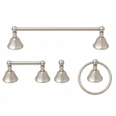 Ensemble de quincaillerie d'accessoires de salle de bain 4 pièces Mississippi P4BMIS18