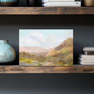 Art mural contemporain contemporain, paysage brumeux